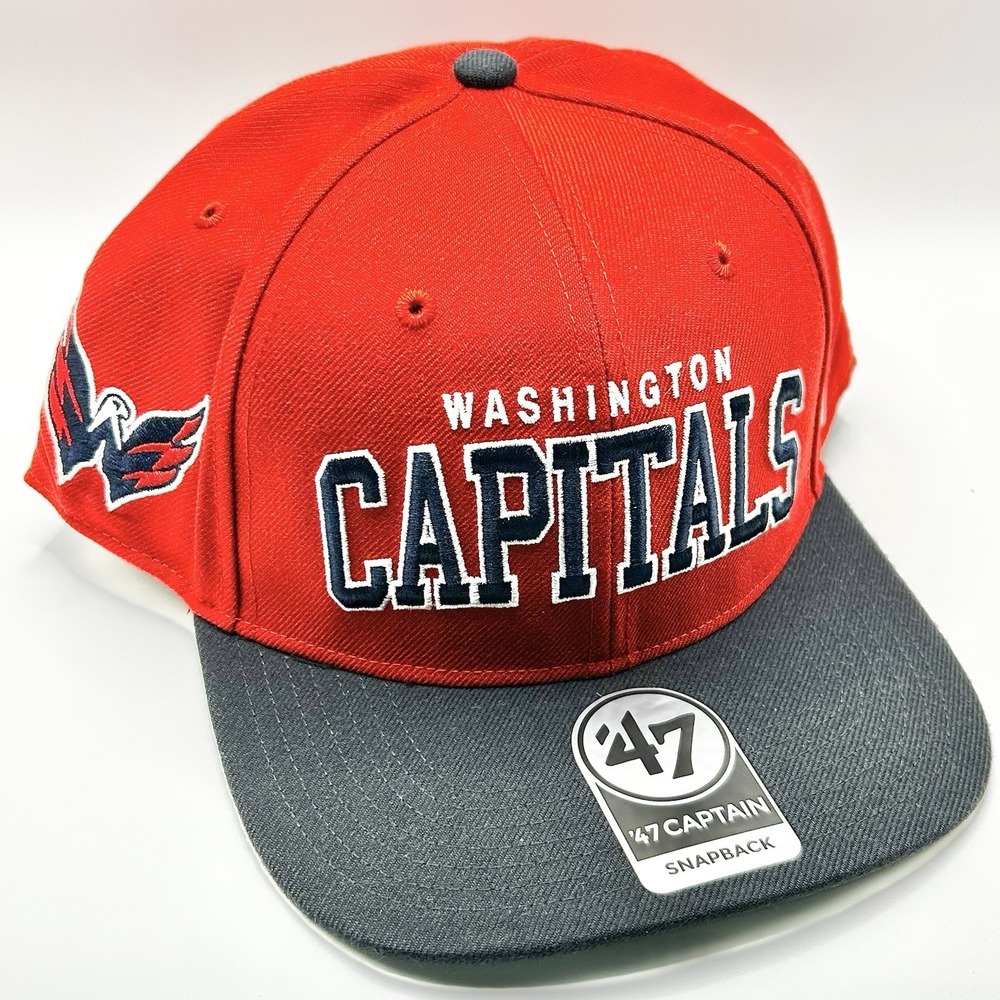 Washington Capitals '47 Brand Blockshed Captain Hat Cap Snapback Adjustable NHL